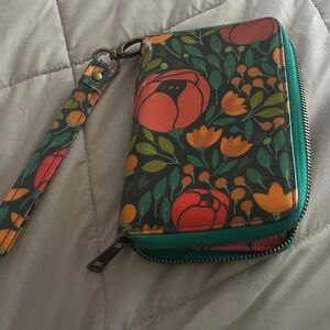 Wander Vibrant Floral Wristlet Wallet